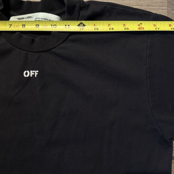 OFF-WHITE Virgil Abloh T Shirt SS19 Flower Arrows Sketch Print Womans XS VG Cond - Picture 5 of 13